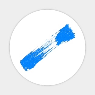 Stripe Blue - Brush Stroke Magnet